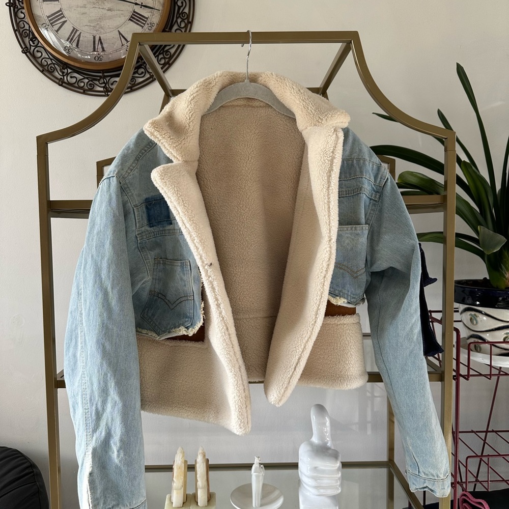 Sherpa denim jacket